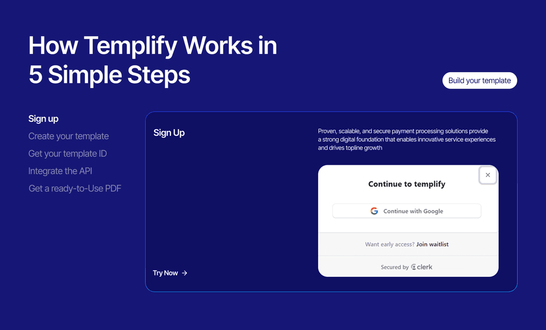 Template Editor Preview