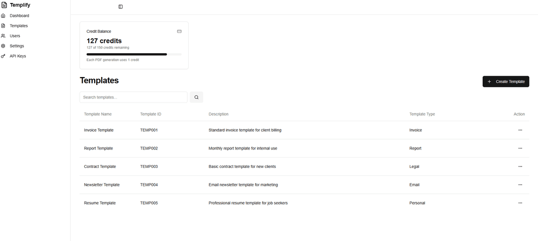 Template Editor Preview